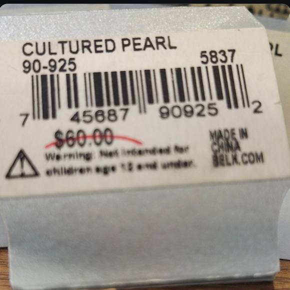 Belk Silverworks Sterling Silver Cultured Pearls - Picture 3 of 3